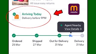 arriving today delivery before 9pm ka matlab kya hota hai | arriving today meesho kya matlab hai
