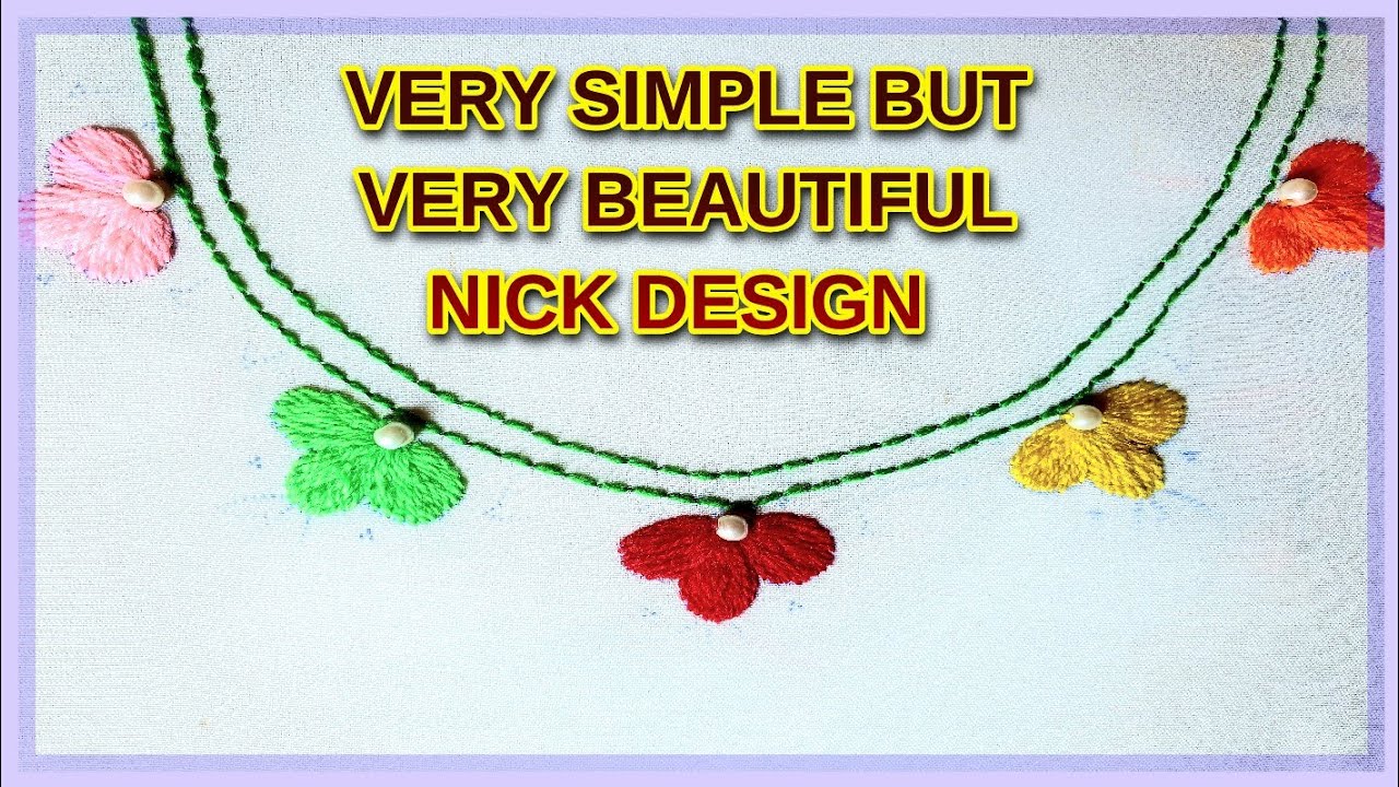 Nick Simple Design EMBROIDERY DESIGN VERY SIMPLE BUT VERY BEAUTIFUL HANDMADE NICK DESIGN ...