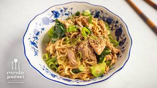 Instant Ramen Upgraded | Quick & Easy Tuna Dan Dan Noodle Salad | Everyday Gourmet