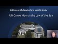 30. International Law Course. Settlement of Disputes (6) Regional Organisations &amp; specialised fields