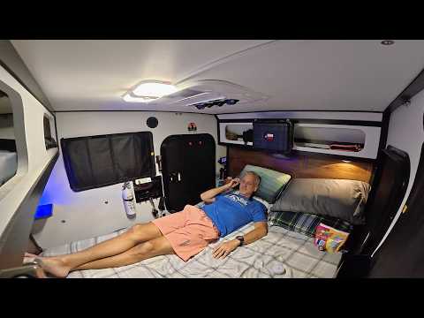 Camping in my ICEBOX of a mini camper in this crazy Texas summer heat!  Crispy Blackstone nachos