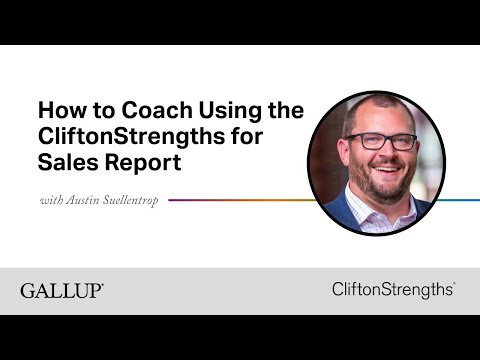 How to Coach Using the CliftonStrengths for Sales Report -- Called to Coach