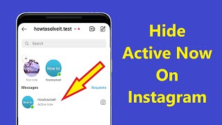 How To Turn Off Show Activity Status On Instagram Hide Active Now On Instagram!! - Howtosolveit