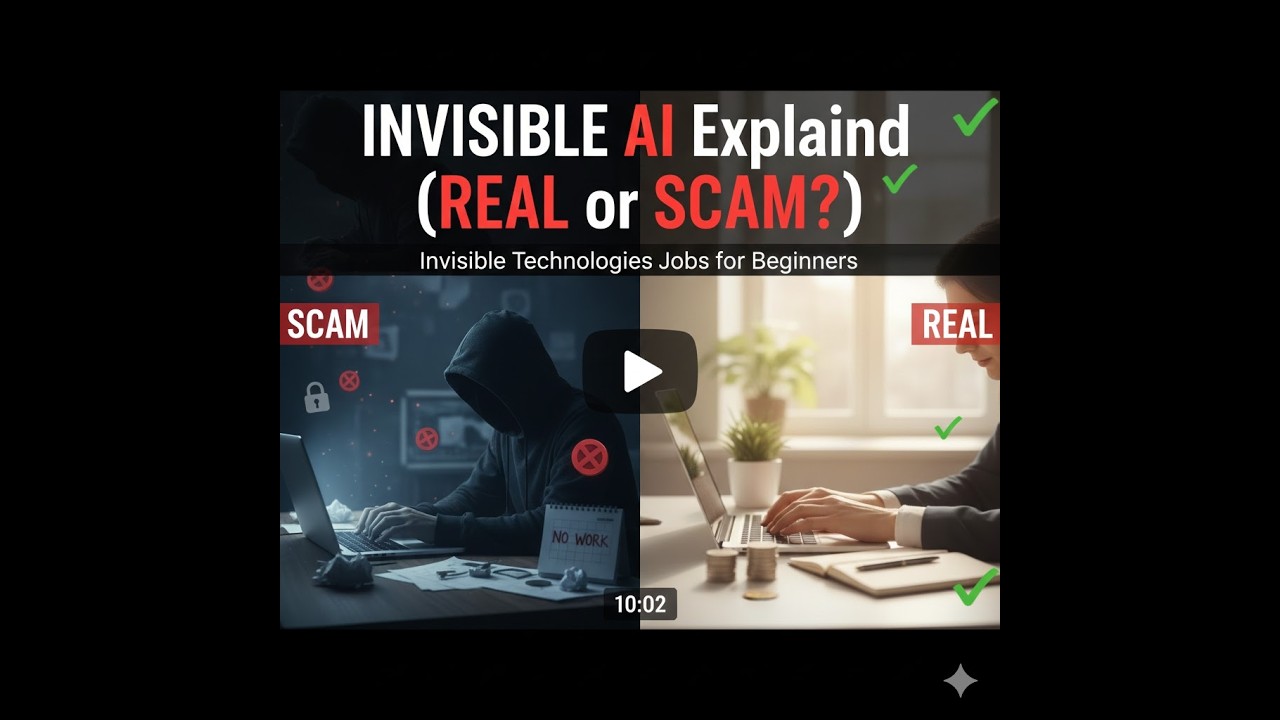 Invisible AI Jobs EXPOSED , Payments, Tasks & Scam Warnings