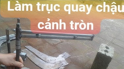 Làm trục và dao quay chậu cảnh không khó