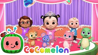 Ballerina Dance party time| CoComelon Nursery Rhymes & Kids Songs | Moonbug Kids  Girl Power!