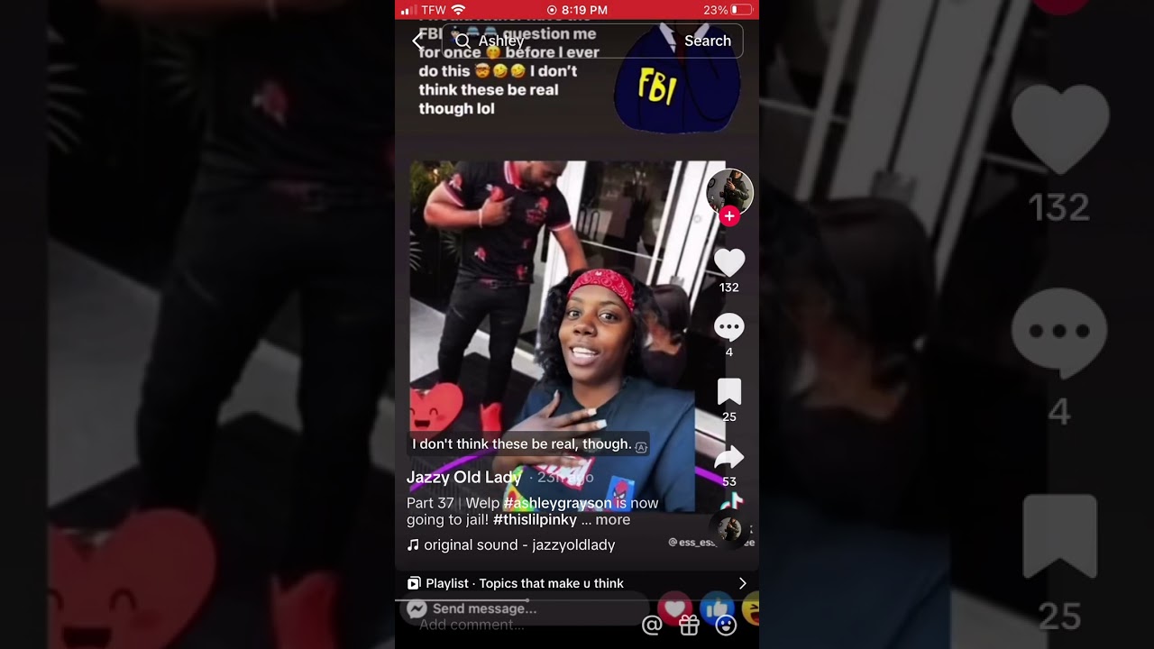 Ashley Grayson The scammer Come see this 🤦🏾‍♀️