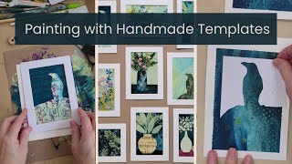 Famous Acrylic Painting with Handmade Templates/ excerpt from my online class, Creative Painting Techniques Profile