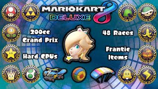 Mario Kart 8 Deluxe: All Base Game Cup Tour (200cc / Hard CPUs / 48 Races / Frantic Items)