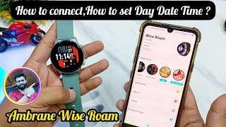 how to connect Ambrane wise roam, how to enable BT calling, how to set custom watch faces screenshot 4
