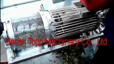 operation video of green walnut peeling machine