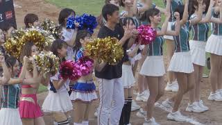 C0052 20190512 , 賽後 MVP 翁瑋均和 LamiGirls 及日本各吉祥物 + 太平洋日職啦啦隊 一起跳舞