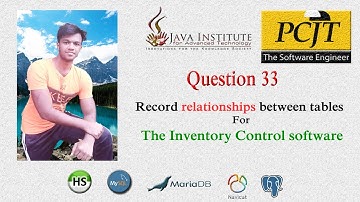 DBMS Question 33 | Relationship between Created tables for Inventory Control System