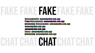 How to fake chats AQW