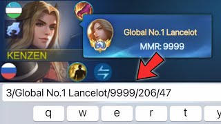 LANCELOT 9999K MMR PRANK NOB‼️SOLO RANK IN GLORY TIER - Mobile Legends