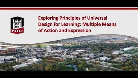 UDL: Part III - Multiple Means of Action and Expression