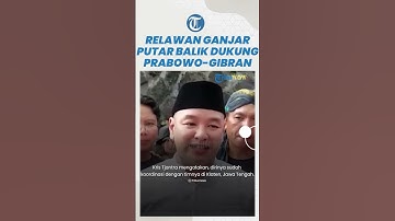Relawan Ganjar Putar Balik Berikan Dukungan Buat Prabowo-Gibran: Ketum Ganjarist: Kami Tak Kenal