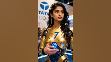 🇮🇳 India’s Humanoid No.7 – Gold Spirit, Sapphire Control #aiart #robot #humanoid