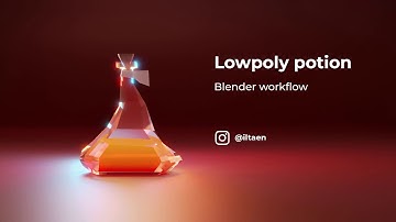 How I made lowpoly potion | Notuts: blender workflow timelapse