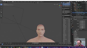 week 2 facial blend shapes MB Lab plug in blender