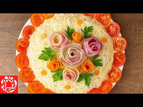 Vidéo: Salade Pour La Table De Fête - Une Recette étape Par étape Avec Une Photo