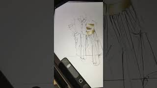 Live highlight | Episode 58 | Couple pose croquis | Procreate fashion illustration #sketch #shorts