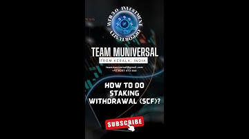 STAKING/LIQUIDITY PLEDGE WITHDRAWAL OF SCF