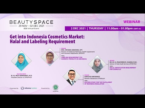 Beauty Space Talk Series Session by Halal Laboratory, Indonesia Halal Certifier (LPPOM MUI)