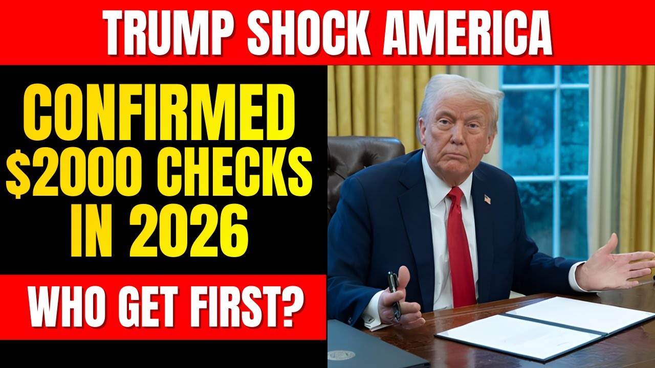YES! TRUMP CONFIRMS $2,000 STIMULUS CHECKS IN 2026