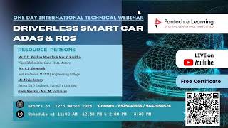 International Webinar on Smart Driverless Car - ADAS and RoS
