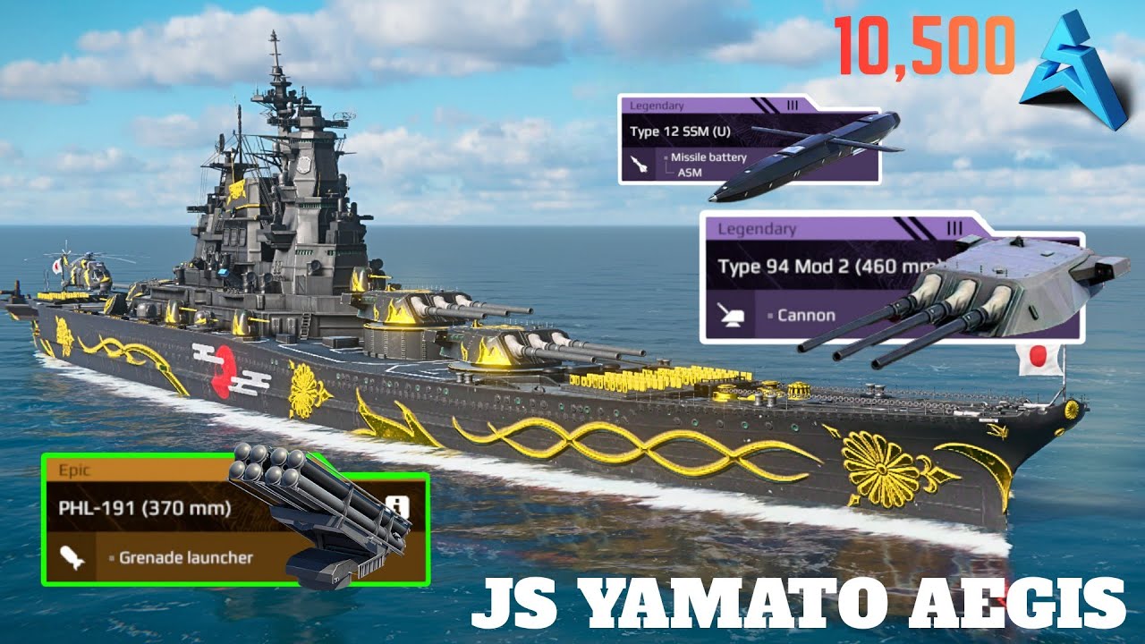 JS YAMATO AEGIS - LEGENDARY BATTLESHIP 🔥 UNDER 10,500 ARTCOIN 😱 STILL WORTH 🤔 - modern warships 