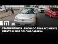 Peatón resulta lesionado tras ser atropellado en Managua