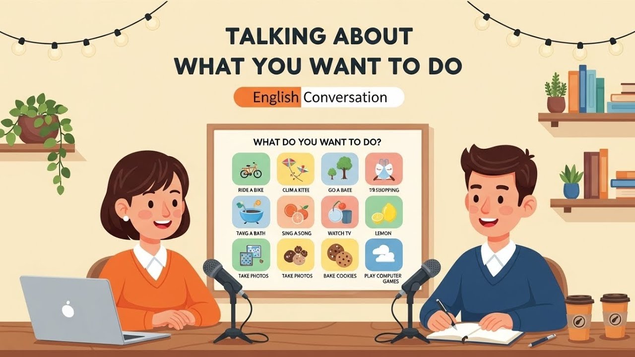 Talking About What You Want To Do | English Conversations for Beginner | English Podcast