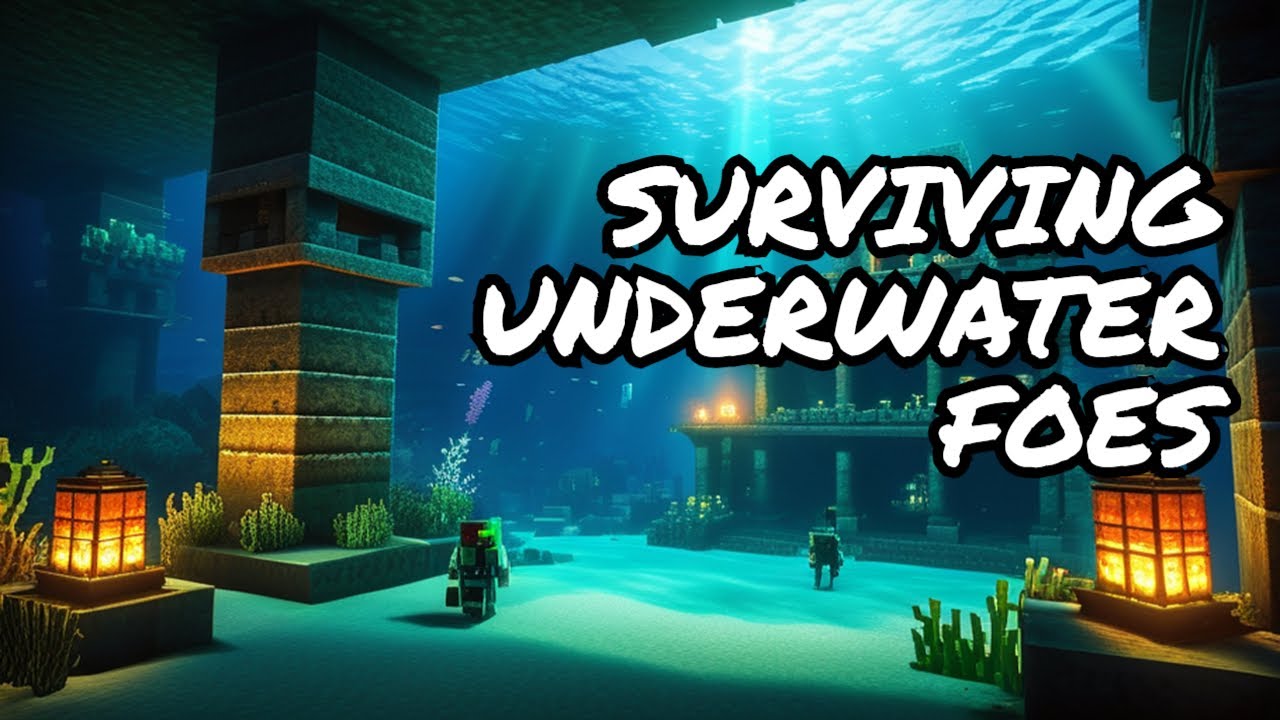 Water Zombies and Exploration - Survival Day 4 | Minecraft #gameplay ...