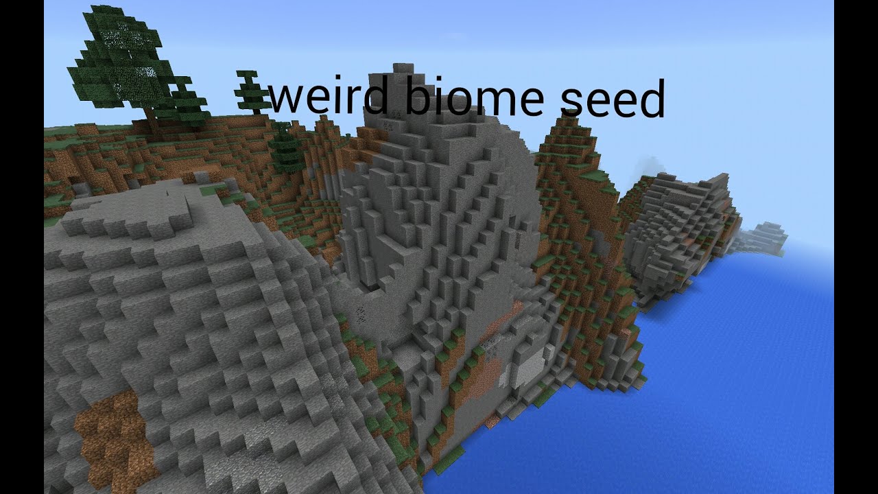 minecraft pe weird biome seed - YouTube