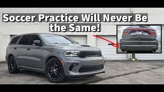 This Durango RT Channels its Inner Hellcat! Muffler Delete With MASSIVE Exhaust Tips!