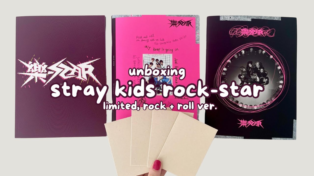 unboxing stray kids ROCK-STAR (樂-STAR)🤘 (limited, rock, roll versions) ♡