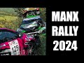 Manx rally 2024  crash  action