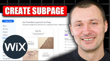How To Make A Subpage In Wix