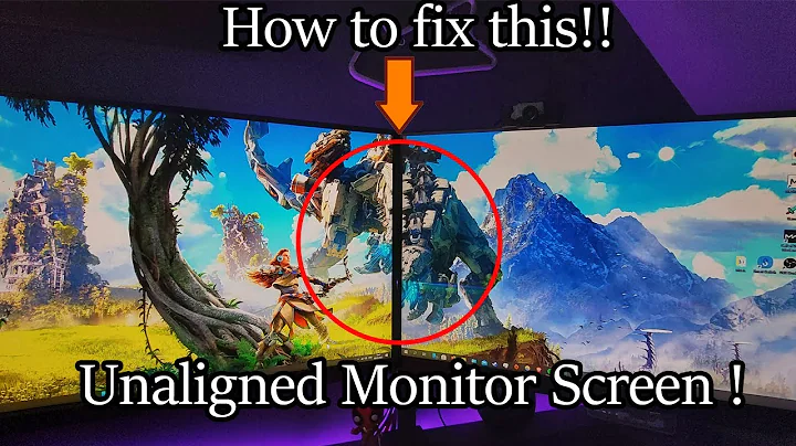 dual monitor not aligned (FIX!)  Resolution Alignment works with any monitors