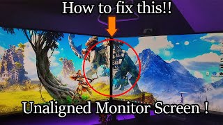 dual monitor not aligned (FIX!) (2025)  Resolution Alignment works with any monitors