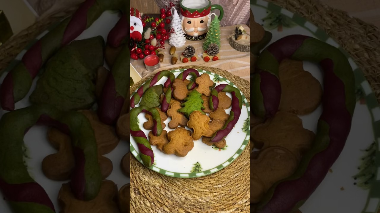 2 çeşit gingerbread ve baston kurabiye ( zencefil adam ) #yemektarifleri #kurabiye #yeniyıl #yılbaşı 2 çeşit gingerbread ve baston kurabiye ( zencefil adam ) #yemektarifleri #kurabiye #yeniyıl #yılbaşı