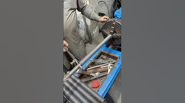 Making a 16-Inch Heavy Duty Tension Spring on Lathe Machine | 4mm Ms wire #shorts