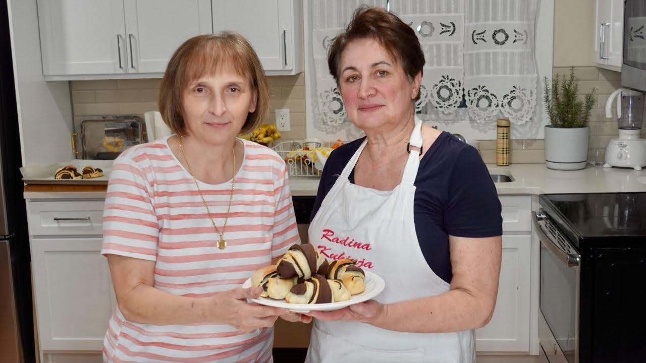 U GOSTIMA KOD LJILJE, ŠARENE KIFLICE PUNJENE BIJELOM ČOKOLADOM