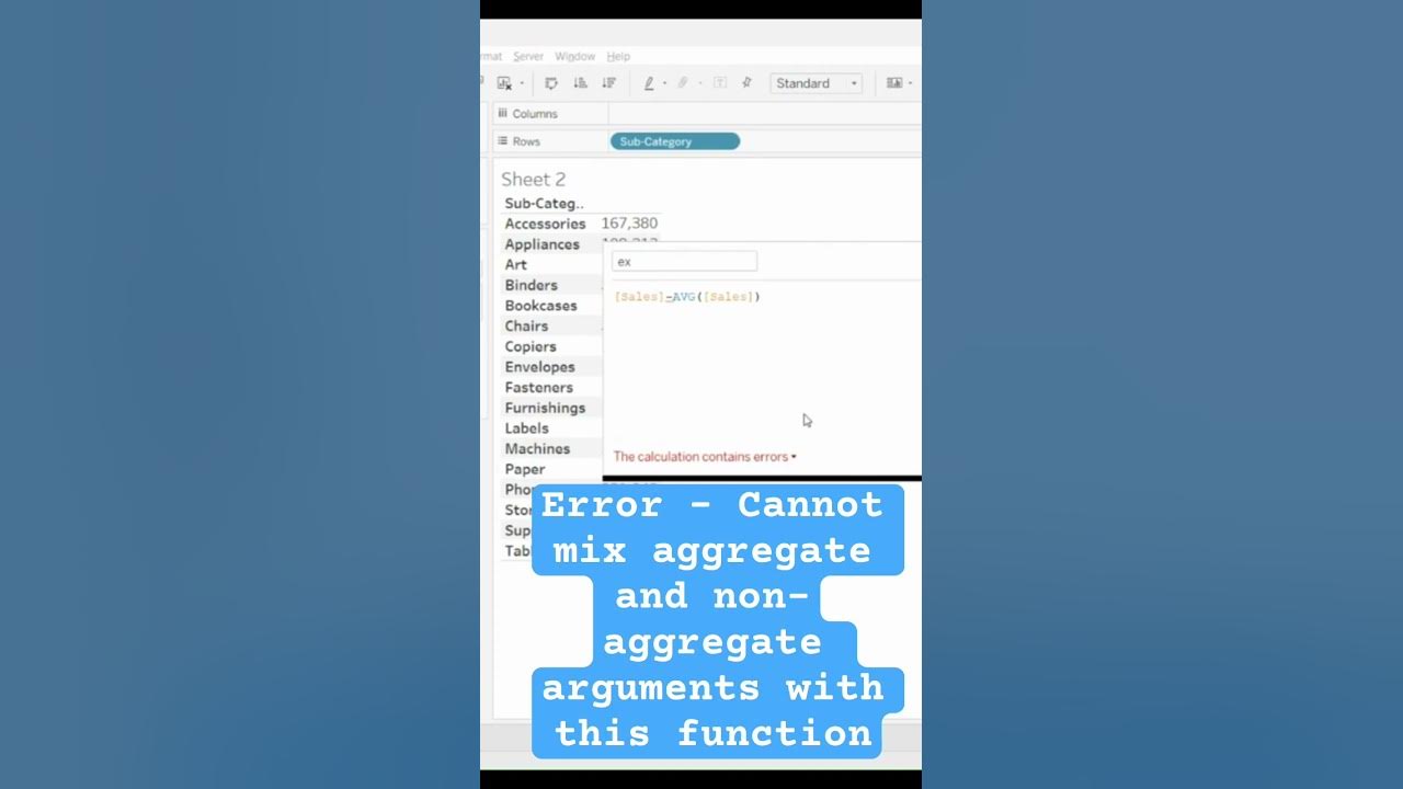 Cannot mix aggregate and nonaggregate arguments with this function