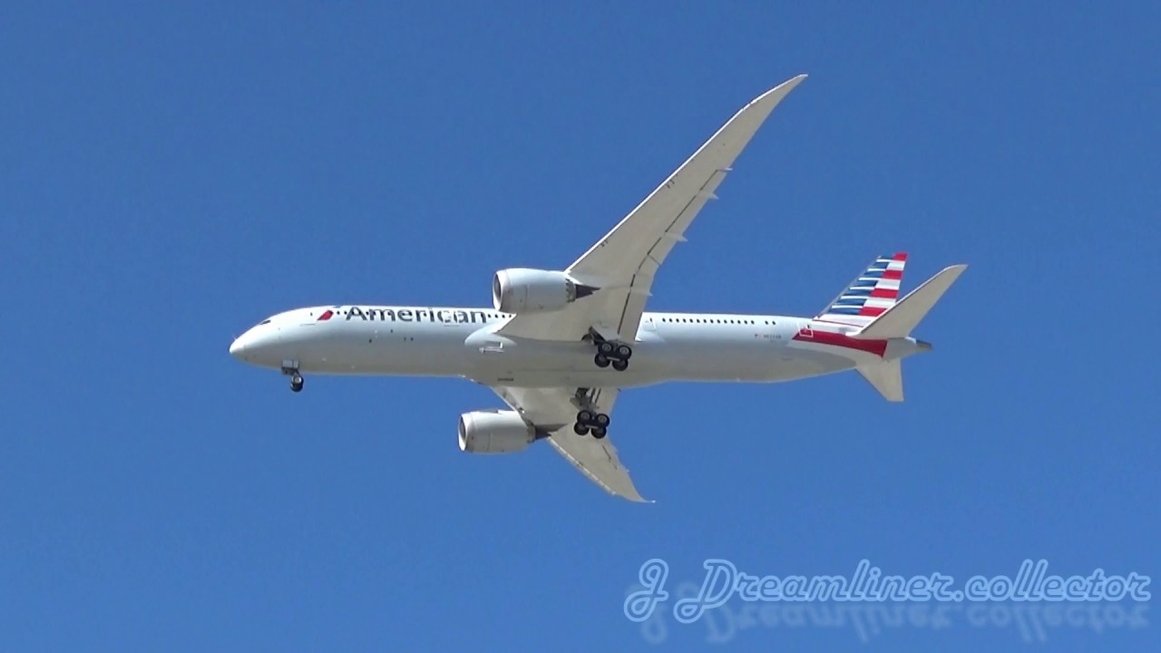 American Airlines 787 9 AA9703 Delivery Flight Landing At DFW Intl Airport N822AN CHS 