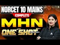 NORCET 10 Mains MHN One Shot | Complete Mental Health Nursing 2026 🔥