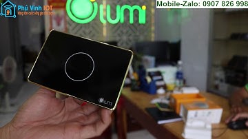 Giới thiệu công tắc cảm ứng viền vàng Lumi