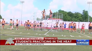 Phantom Regiment students march on through triple-digit heat index