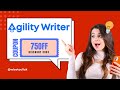 Apply Agility Writer Coupon Code - Agility Writer Extra Credits Discount